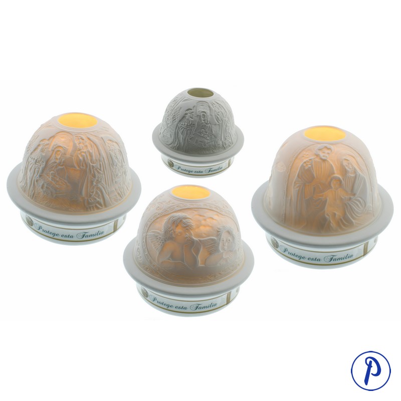 1/2 BOLA CERAMICA CON LUZ CON FOTO - Pripimar