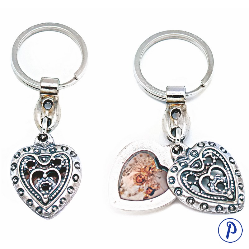 Llavero Corazon 2 Piezas Con Foto Pripimar